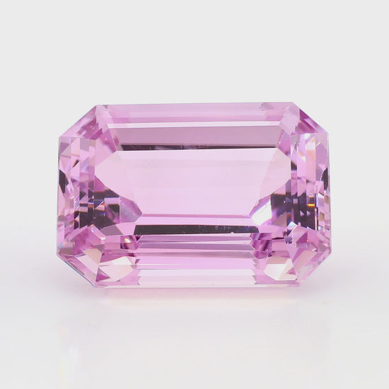 GIA Certified 115.10 Carat Emerald Cut Pink Kunzite Loose