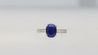 GRS Certified 2.06 Carat Vivid Deep Blue Sapphire & Diamond Ring
