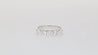 1.54 Carat Round Lab-Grown Diamond in 14K White Gold Half Eternity Ring