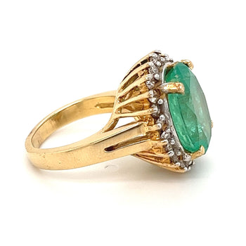 Vintage smeraldo colombiano da 6,88 carat in Ring d'oro giallo 14k – Assay Jewelers